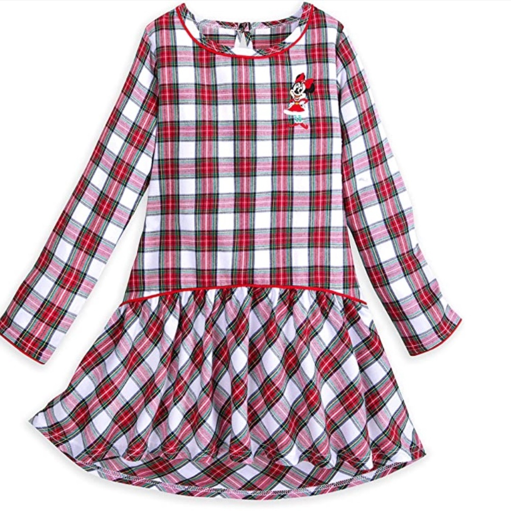 Disney Minnie Mouse Holiday Plaid Nightgown for Girls